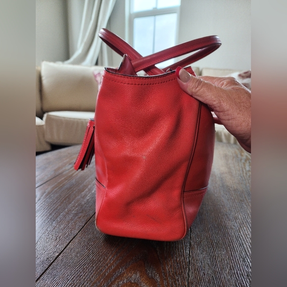 Coach Salmon/ Pink Leather A1373 24281 - Picture 4 of 15